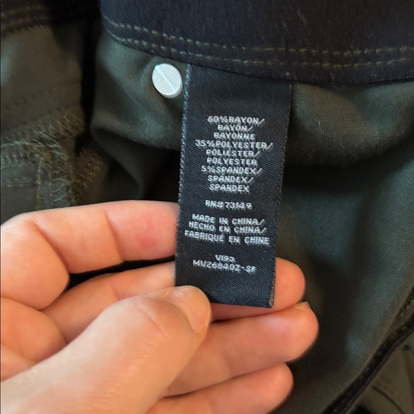 Women’s Dark Green Dress Pants - Picture 3 of 5